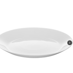 La PETITE ASSIETTE BLANCHE 19 CM est une assiette en céramique simple, blanche et ronde avec un bord légèrement surélevé, présentée sur un fond blanc.