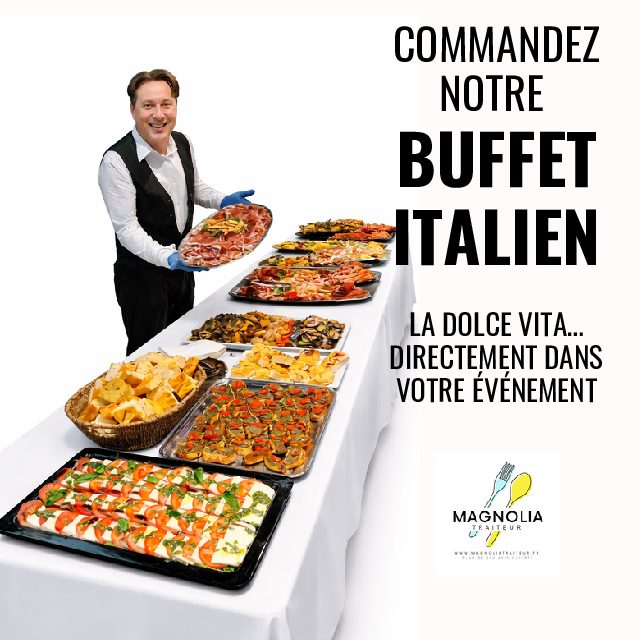 BUFFET ITALIEN (entrées + plats + desserts)