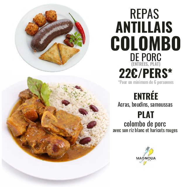 COLOMBO DE PORC (Entrée + plat -Pour minimum 6 personnes)
